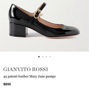 Gianvito Rossi Mary Jane patent leather size 41